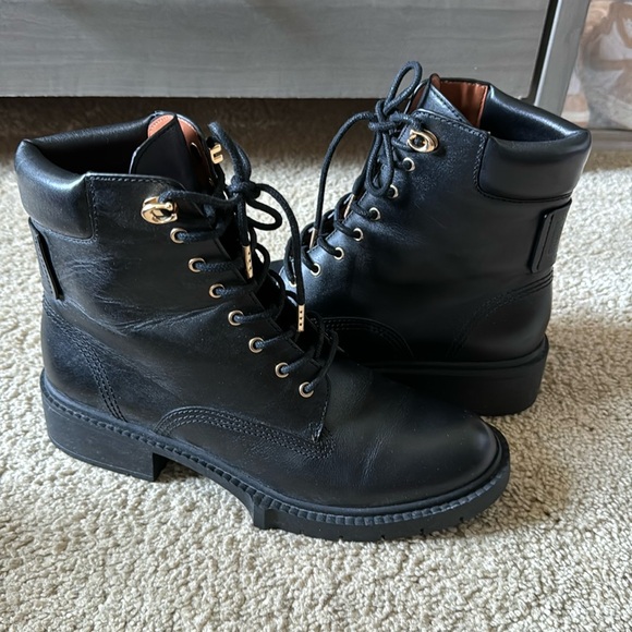 Coach Lorimer Lace Up Combat Boots - Picture 1 of 7